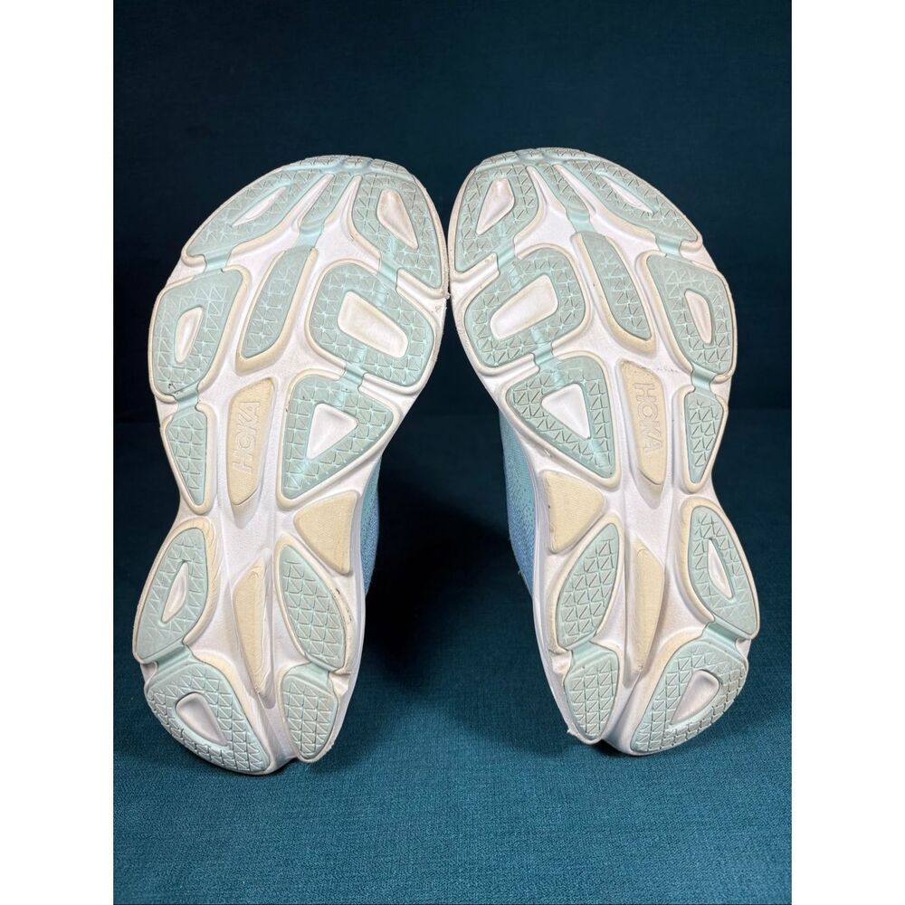 Hoka Bondi 8 Running Shoes Women’s Size 10.5 Blue Purple Cushioned Sneakers - Picture 7 of 8